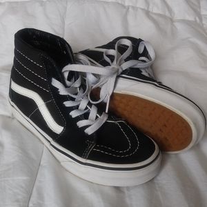 Black & White High Top Vans Off The Wall
